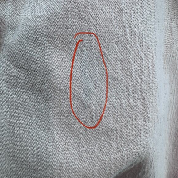 American Eagle Jeans Womens 8 Pink Cotton High Rise Wide Leg Patch Pocket - Picture 9 of 16